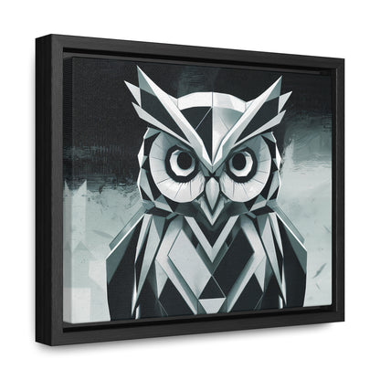 "Geometric Sentinel" - Gallery Canvas Wraps, Horizontal Frame