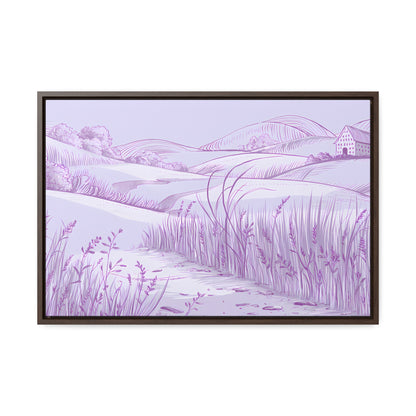 Whispers of the Lavender Hills - Gallery Canvas Wraps, Horizontal Frame