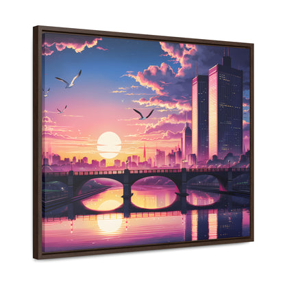 Twilight Reflections - Gallery Canvas Wraps, Horizontal Frame