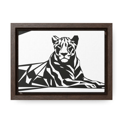 Majestic Geometric Tiger - Gallery Canvas Wraps, Horizontal Frame