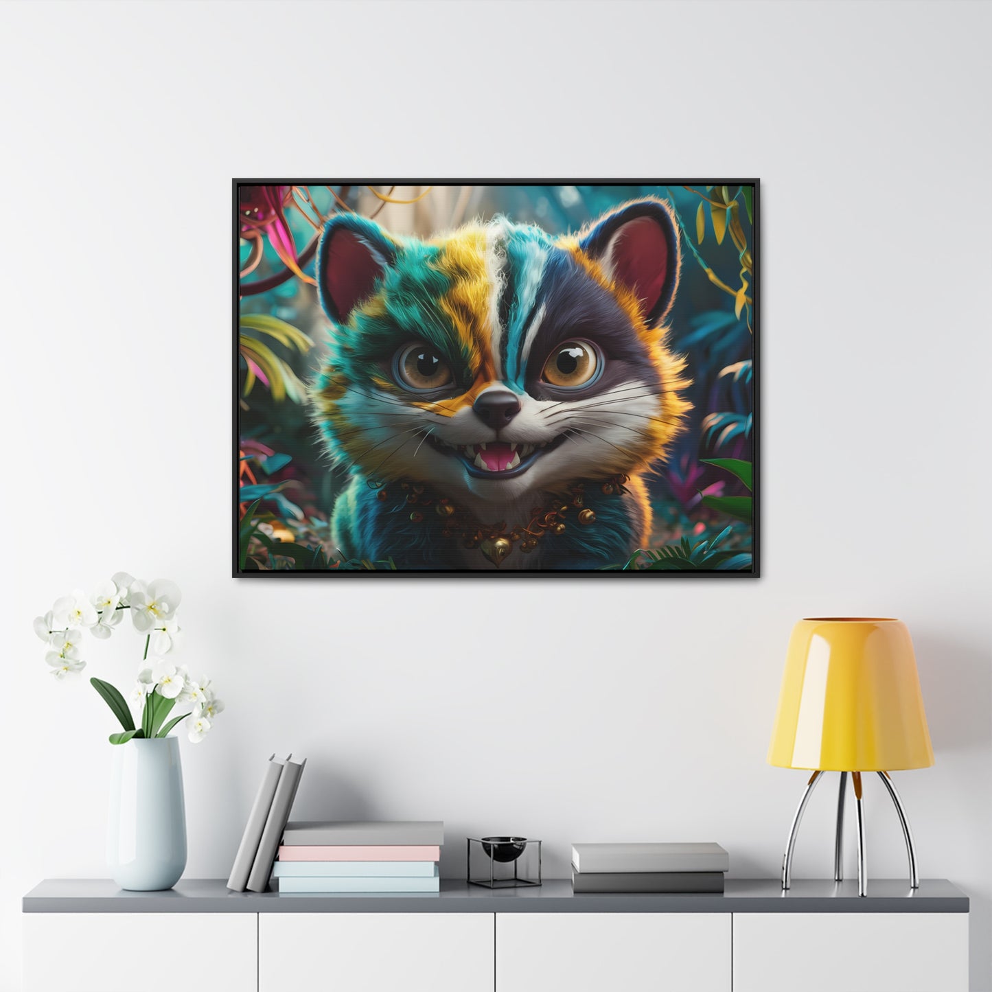 Jungle Mischief - Gallery Canvas Wraps, Horizontal Frame