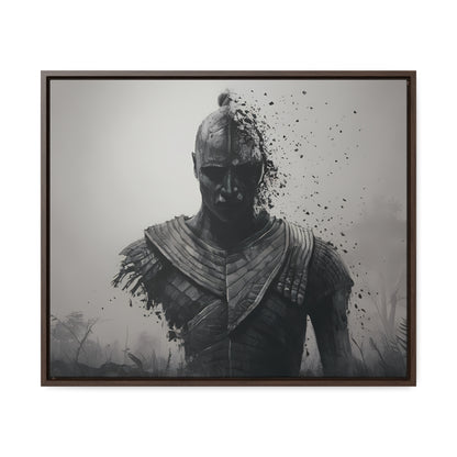 "Fragmented Warrior" - Gallery Canvas Wraps, Horizontal Frame