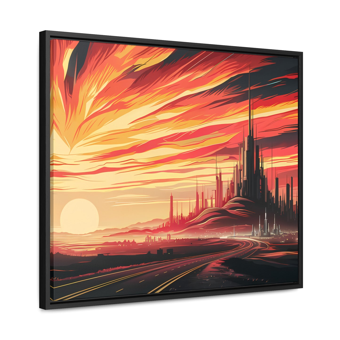 Twilight of the Metropolis - Gallery Canvas Wraps, Horizontal Frame