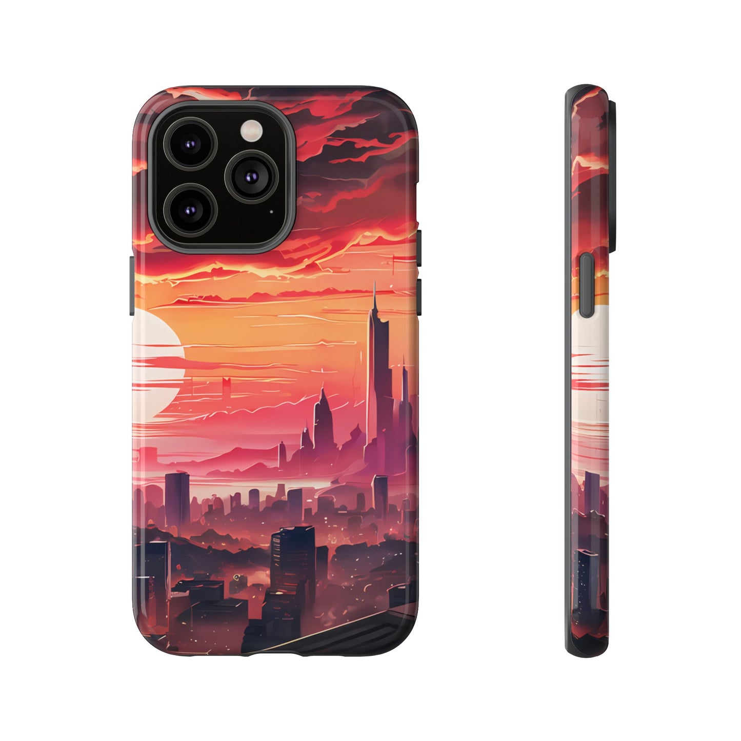 Anime City at Dawn - Smartphone Tough Cases