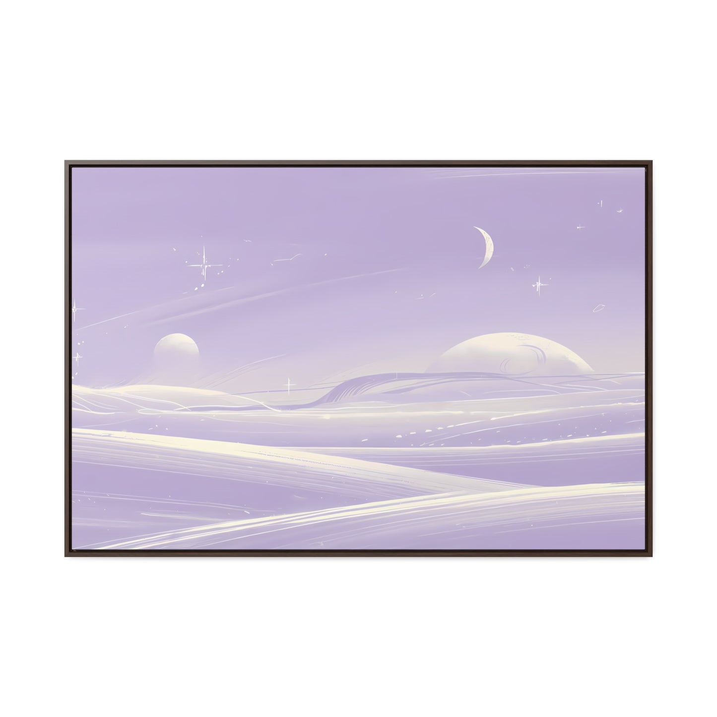 Ethereal Moonscape - Gallery Canvas Wraps, Horizontal Frame