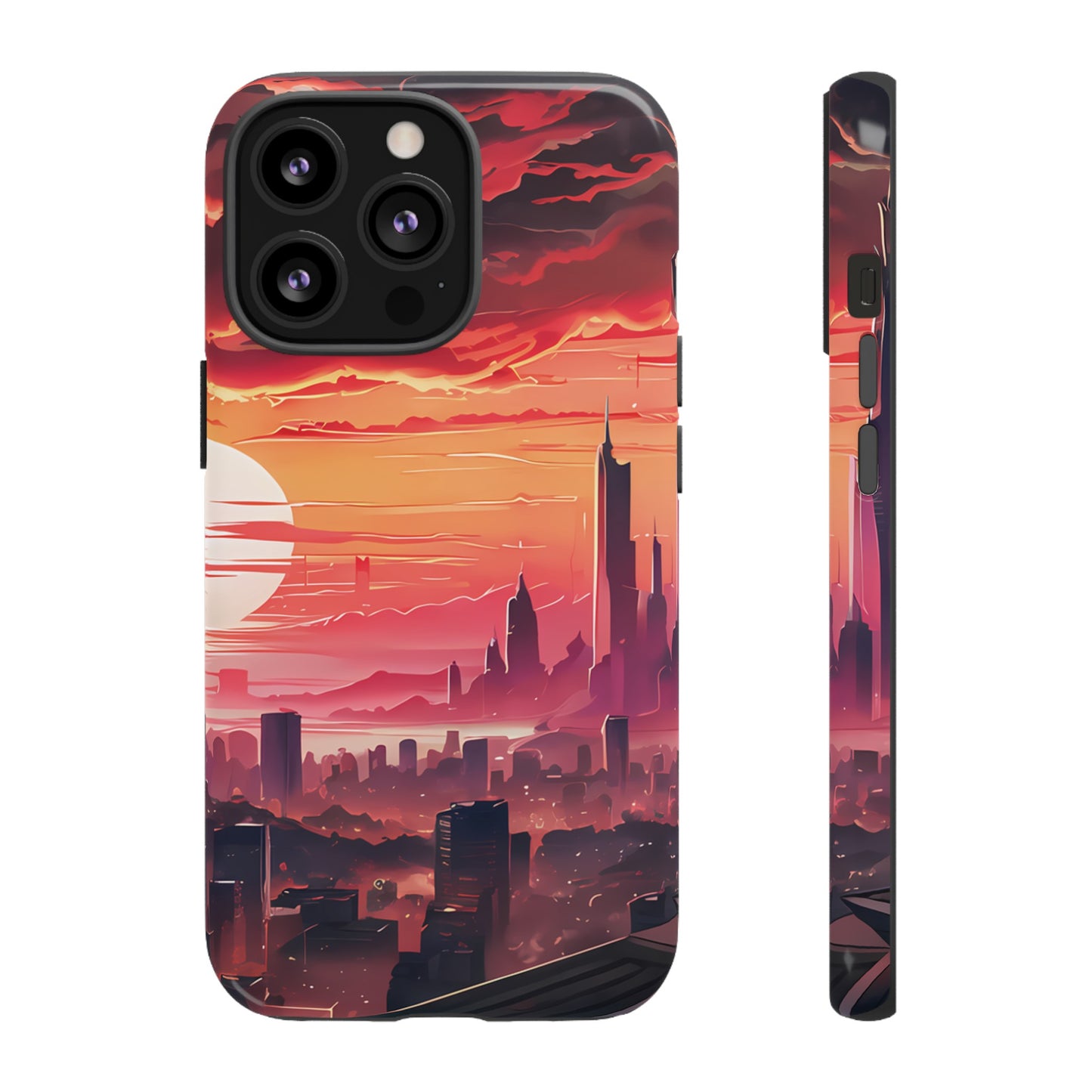 Anime City at Dawn - Smartphone Tough Cases