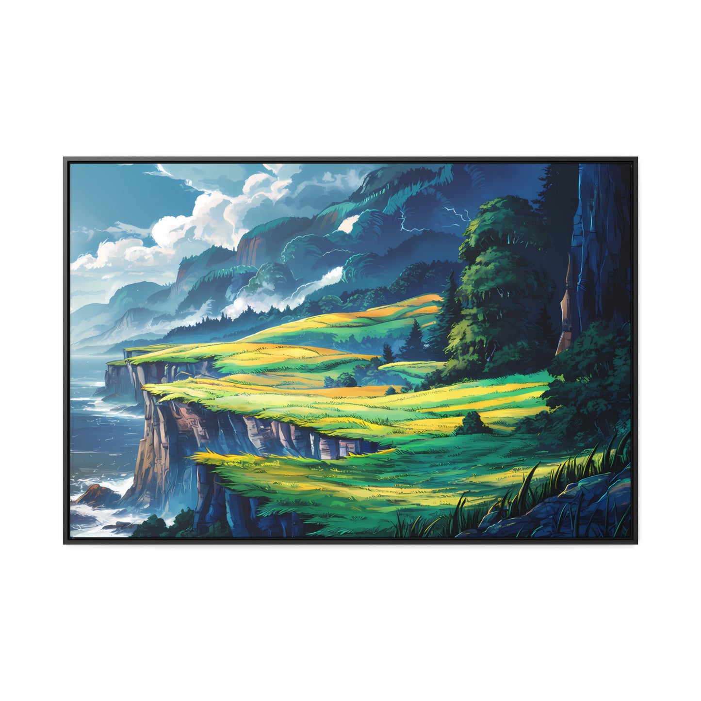 Edge of the Wild Coast - Gallery Canvas Wraps, Horizontal Frame