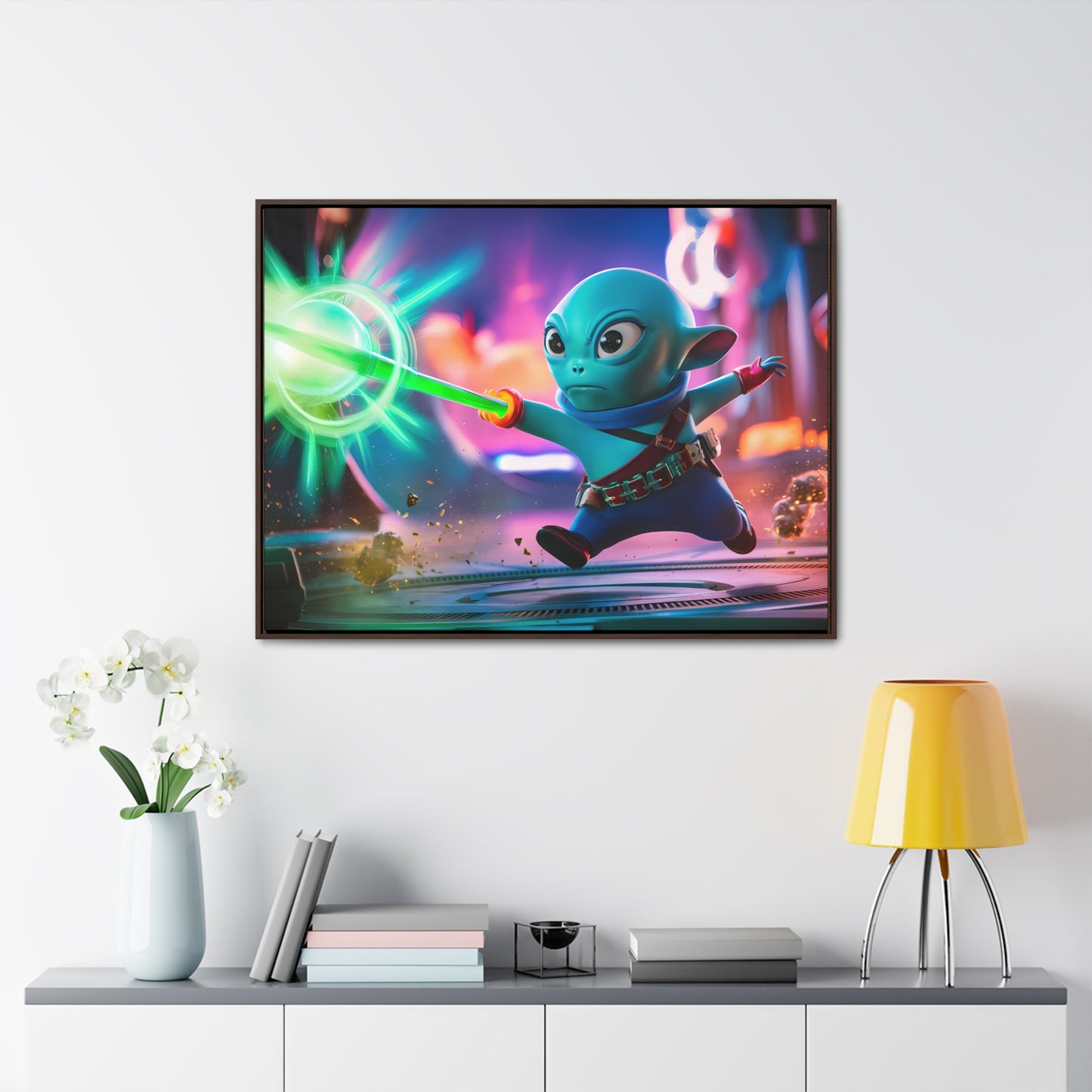 Galactic Defender - Gallery Canvas Wraps, Horizontal Frame