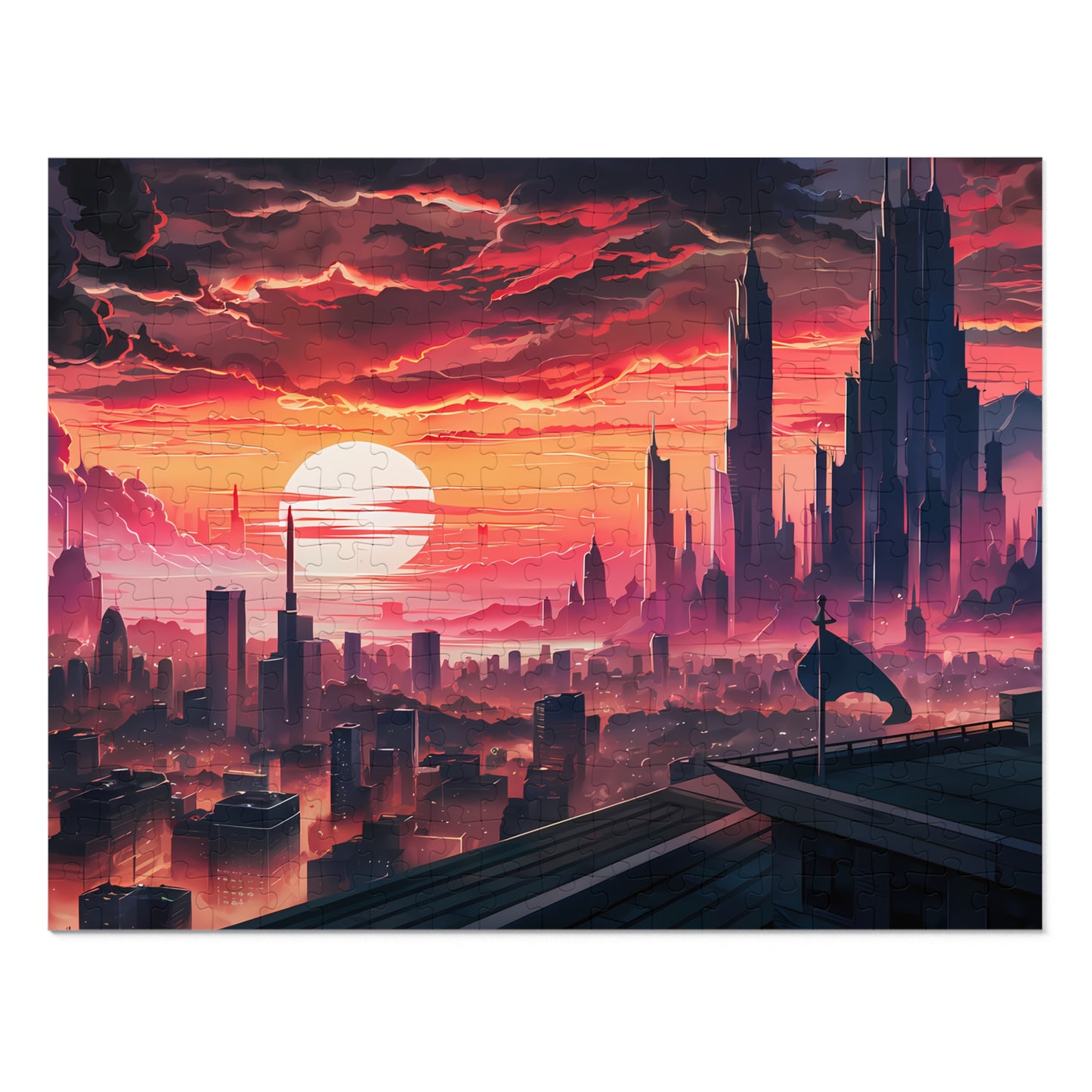 "City of the Eternal Dusk" - Jigsaw Puzzle (30, 110, 252, 500,1000-Piece)