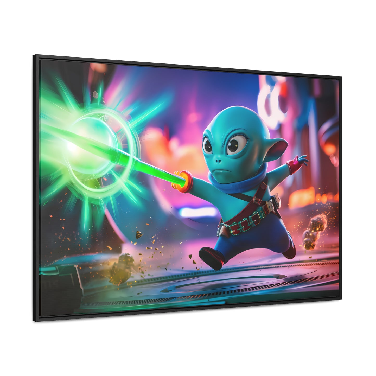 Galactic Defender - Gallery Canvas Wraps, Horizontal Frame