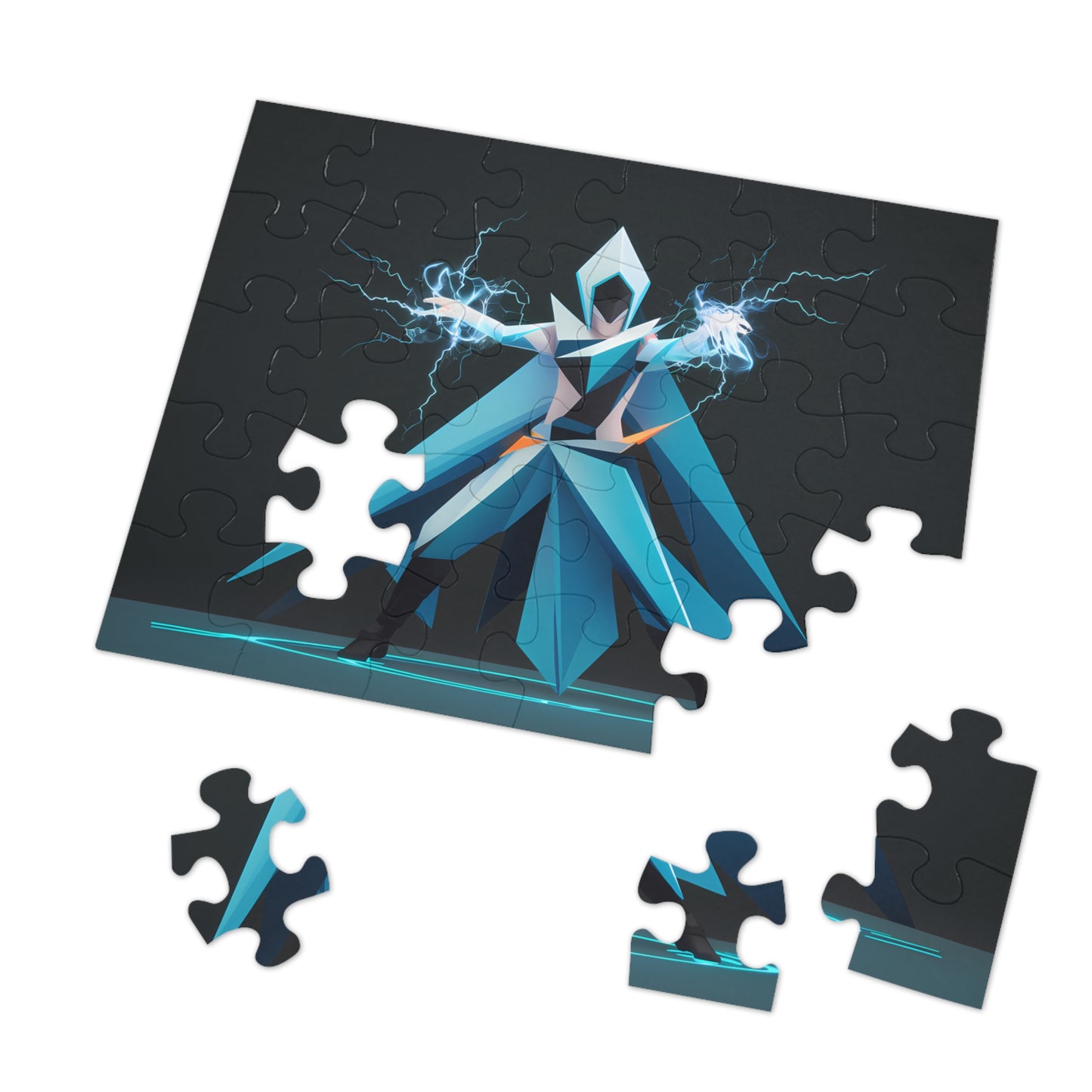 Arcane Lightning Wielder - Jigsaw Puzzle (30, 110, 252, 500,1000-Piece)