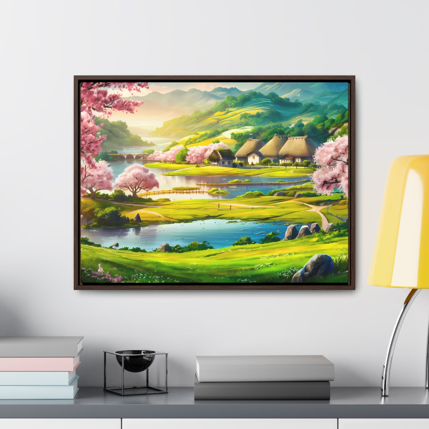 Serenity in Spring Meadows - Gallery Canvas Wraps, Horizontal Frame