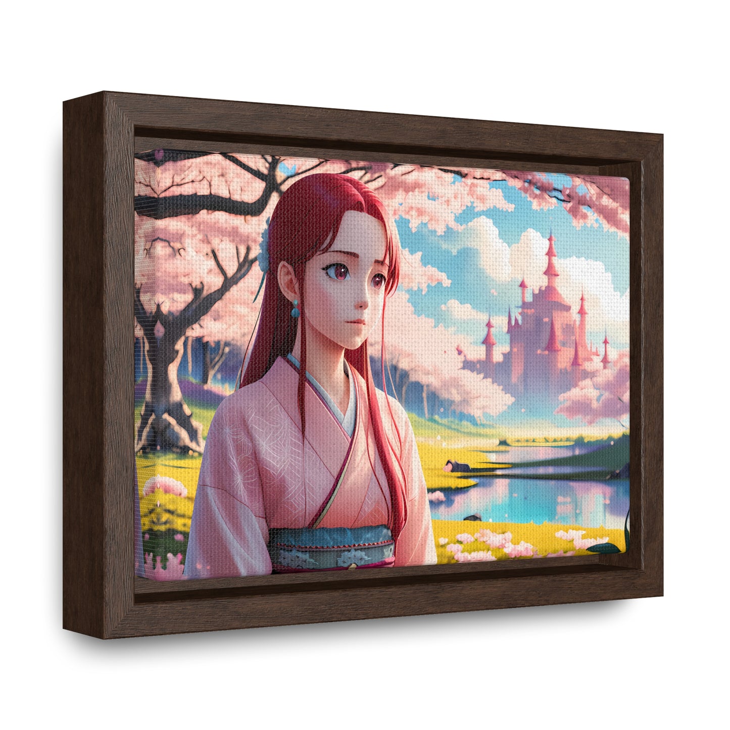 "Whispers of Spring in the Enchanted Realm" - Gallery Canvas Wraps, Horizontal Frame