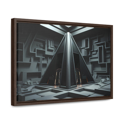 Sanctum of the Obsidian Pyramid - Gallery Canvas Wraps, Horizontal Frame