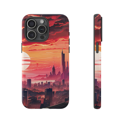 Anime City at Dawn - Smartphone Tough Cases