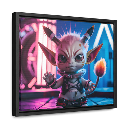 Neon Punk Guardian - Gallery Canvas Wraps, Horizontal Frame