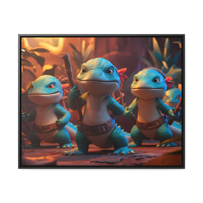 Guardians of the Jungle Tribe - Gallery Canvas Wraps, Horizontal Frame