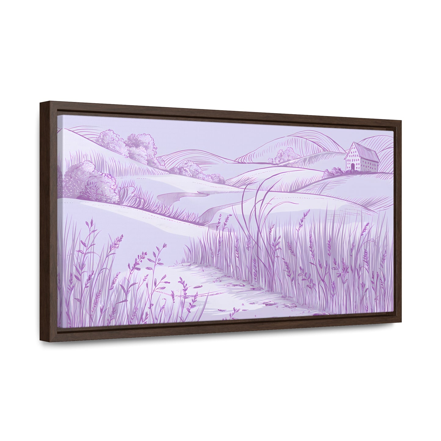 Whispers of the Lavender Hills - Gallery Canvas Wraps, Horizontal Frame