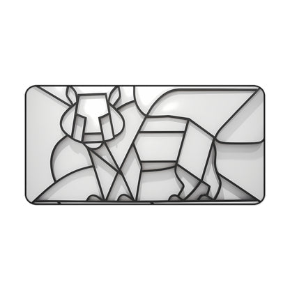 Geometric Lion Design - Desk Mat