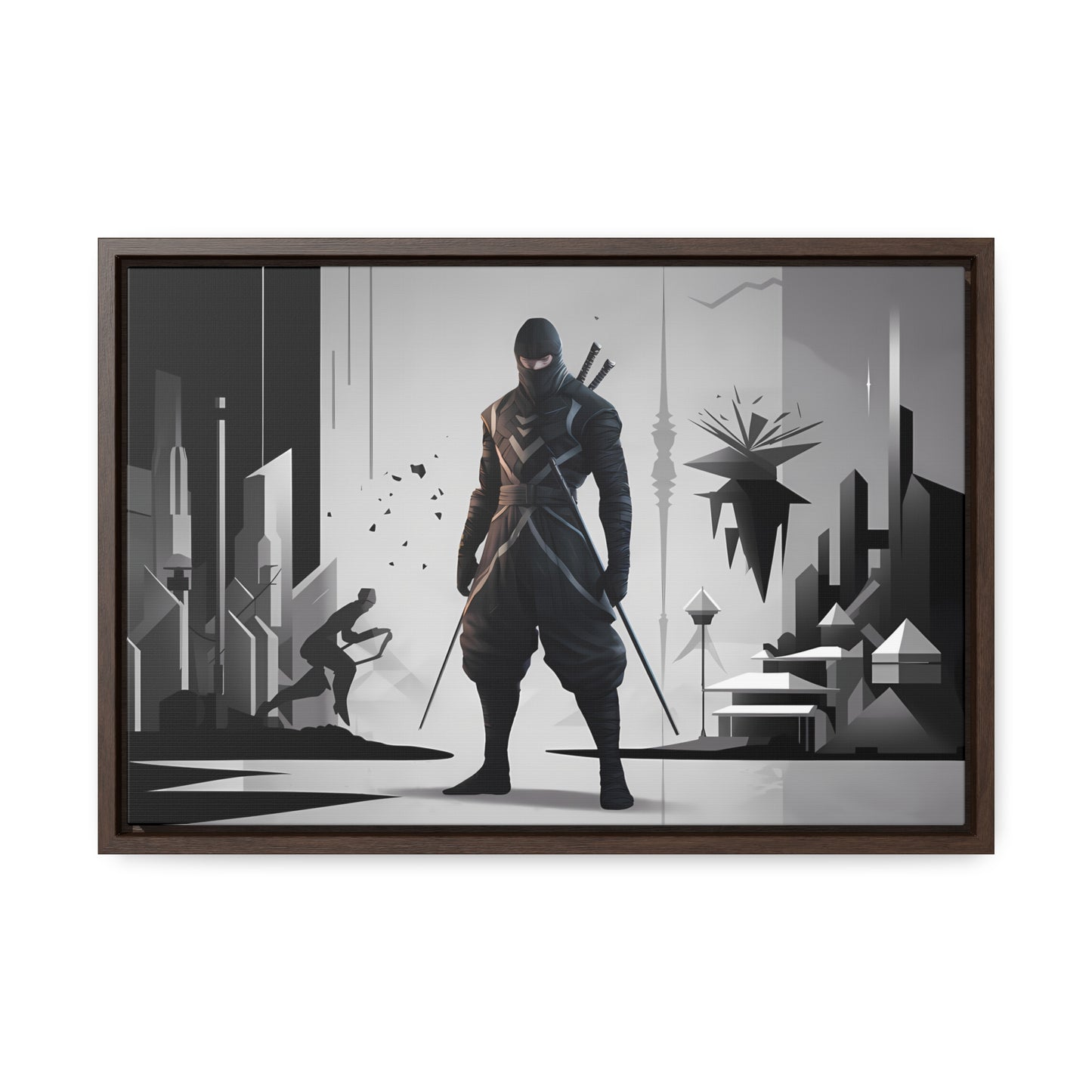 Shadowblade: The Silent Protector - Gallery Canvas Wraps, Horizontal Frame