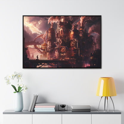 Industrial Twilight - Gallery Canvas Wraps, Horizontal Frame