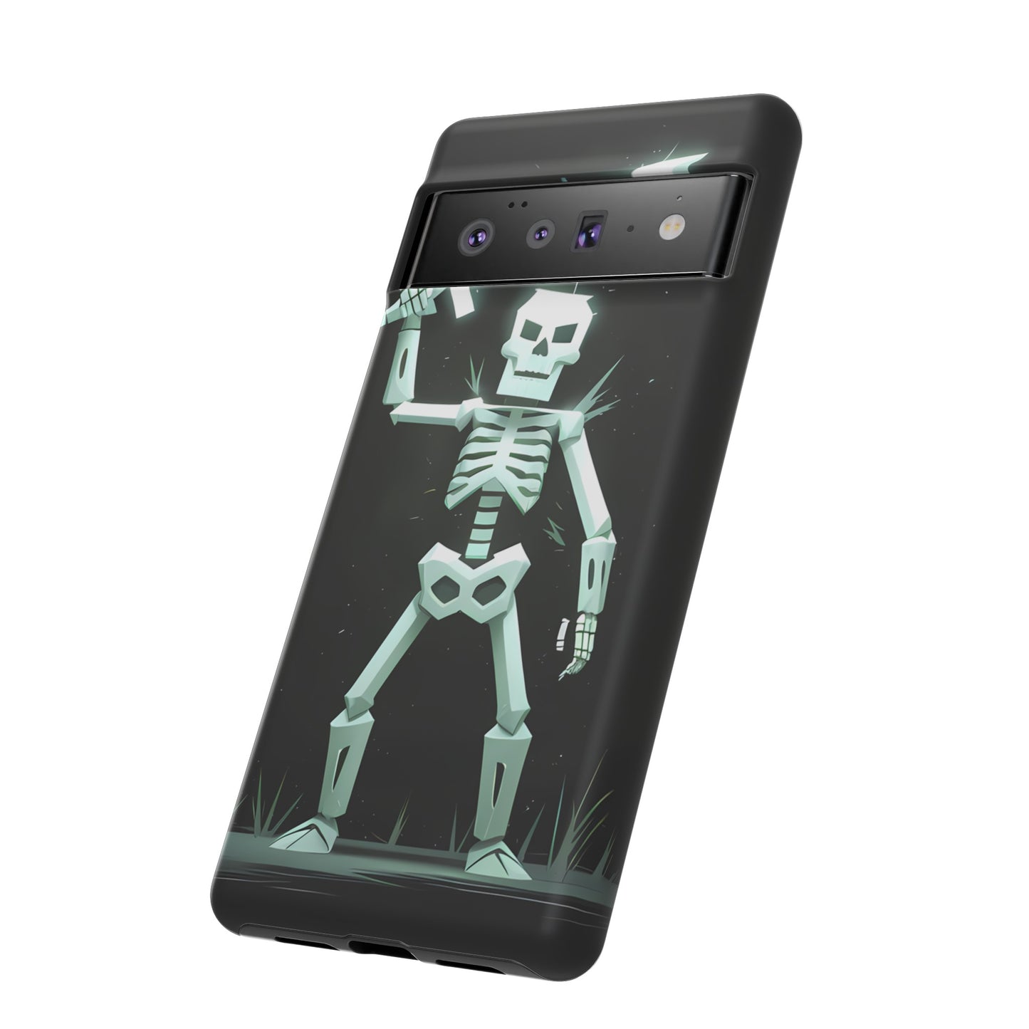 Geometric Skeleton Swordsman - Smartphone Tough Cases