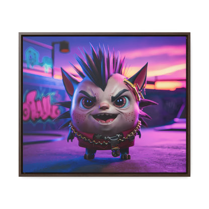 Punk Paws Unleashed - Gallery Canvas Wraps, Horizontal Frame