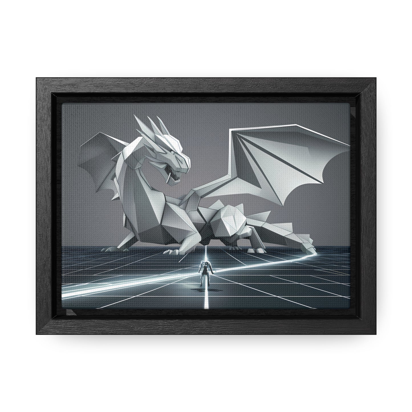 Confrontation in the Digital Realm - Gallery Canvas Wraps, Horizontal Frame