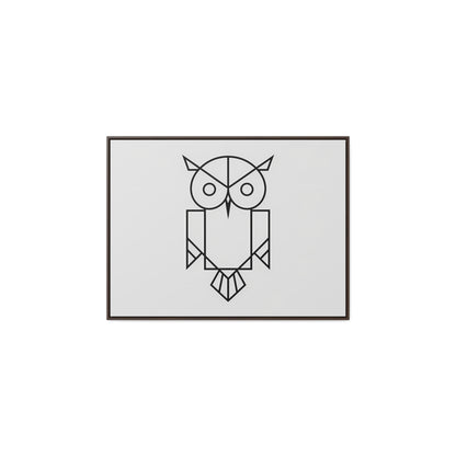 Geometric Owl - Gallery Canvas Wraps, Horizontal Frame