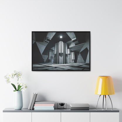 The Geometry of Shadows - Gallery Canvas Wraps, Horizontal Frame