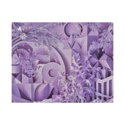 Serenity in Lavender Geometrics - Jigsaw Puzzle (30, 110, 252, 500,1000-Piece)