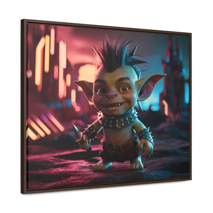 Goblin of the Neon Wastelands - Gallery Canvas Wraps, Horizontal Frame