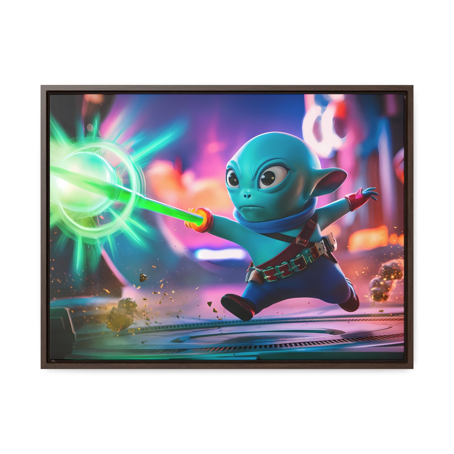 Galactic Defender - Gallery Canvas Wraps, Horizontal Frame