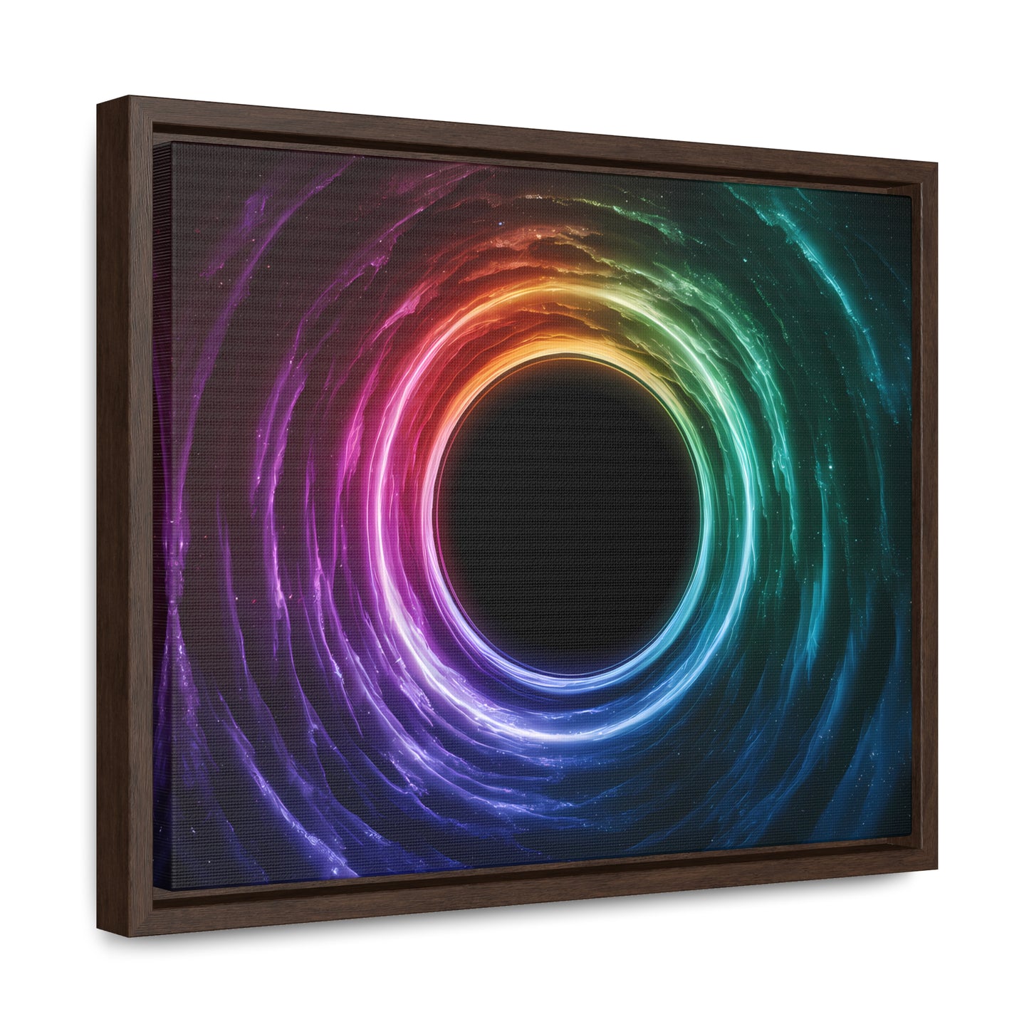 Cosmic Vortex of Light - Gallery Canvas Wraps, Horizontal Frame