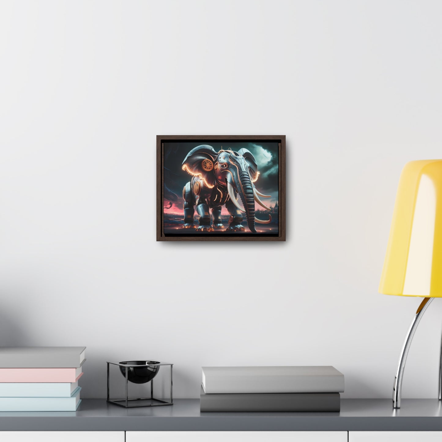 "Clockwork Titan" - Gallery Canvas Wraps, Horizontal Frame