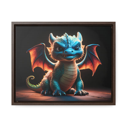 Fierce Baby Dragon Guardian - Gallery Canvas Wraps, Horizontal Frame