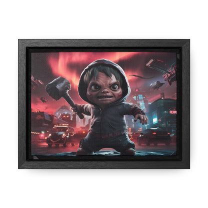 "Revenge of the Tiny Titan" - Gallery Canvas Wraps, Horizontal Frame