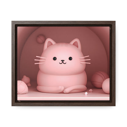 Purrfectly Pink Serenity - Gallery Canvas Wraps, Horizontal Frame