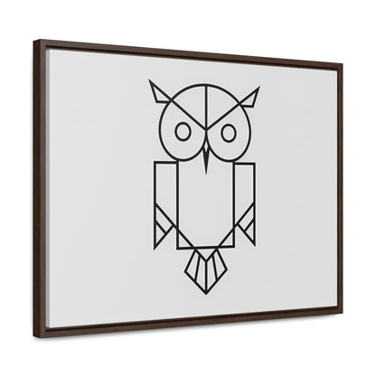 Geometric Owl - Gallery Canvas Wraps, Horizontal Frame