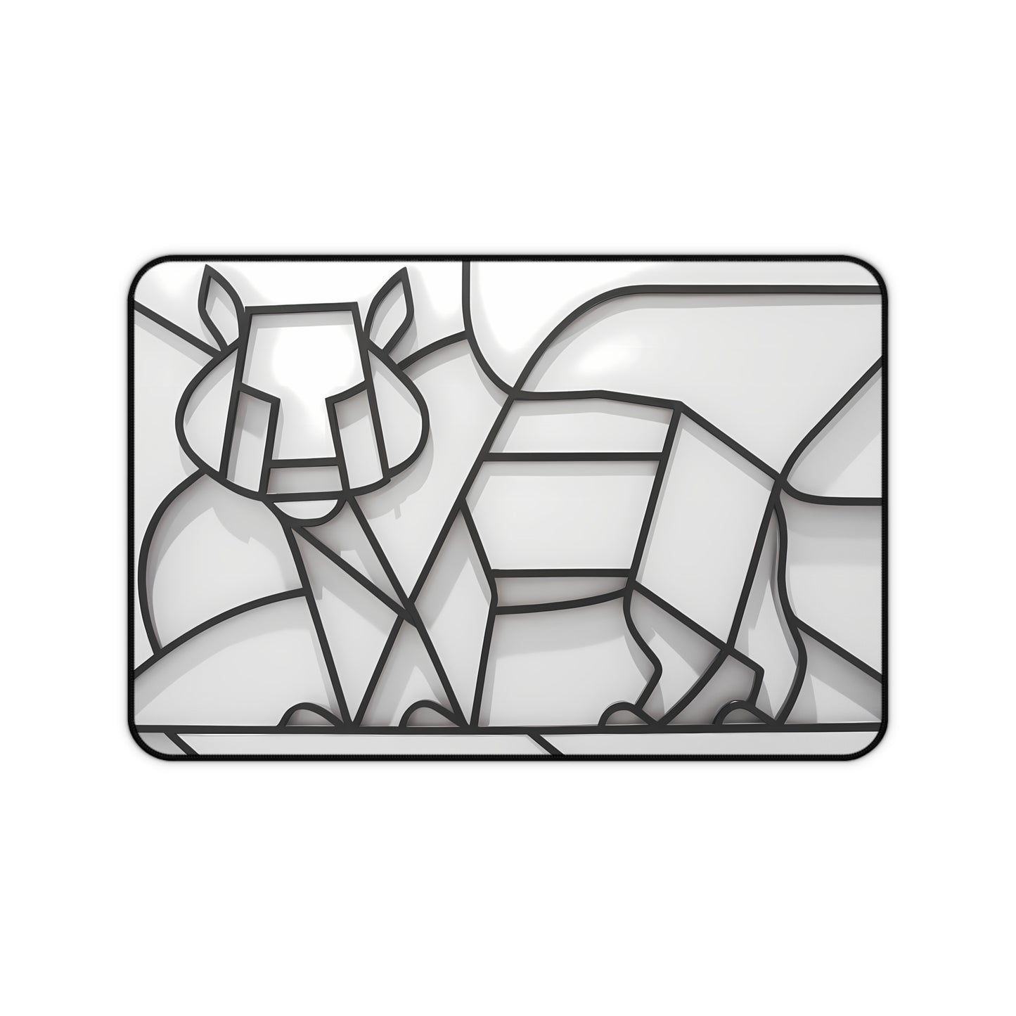 Geometric Lion Design - Desk Mat