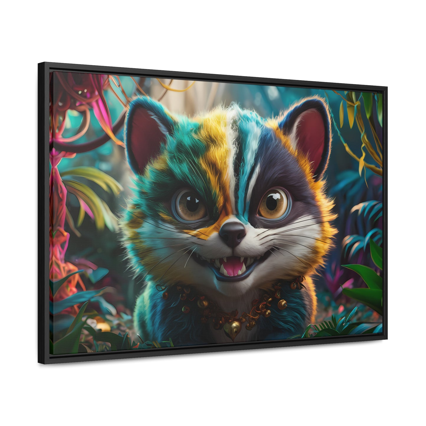 Jungle Mischief - Gallery Canvas Wraps, Horizontal Frame