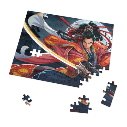 Moonlit Swordmaster - Jigsaw Puzzle (30, 110, 252, 500,1000-Piece)