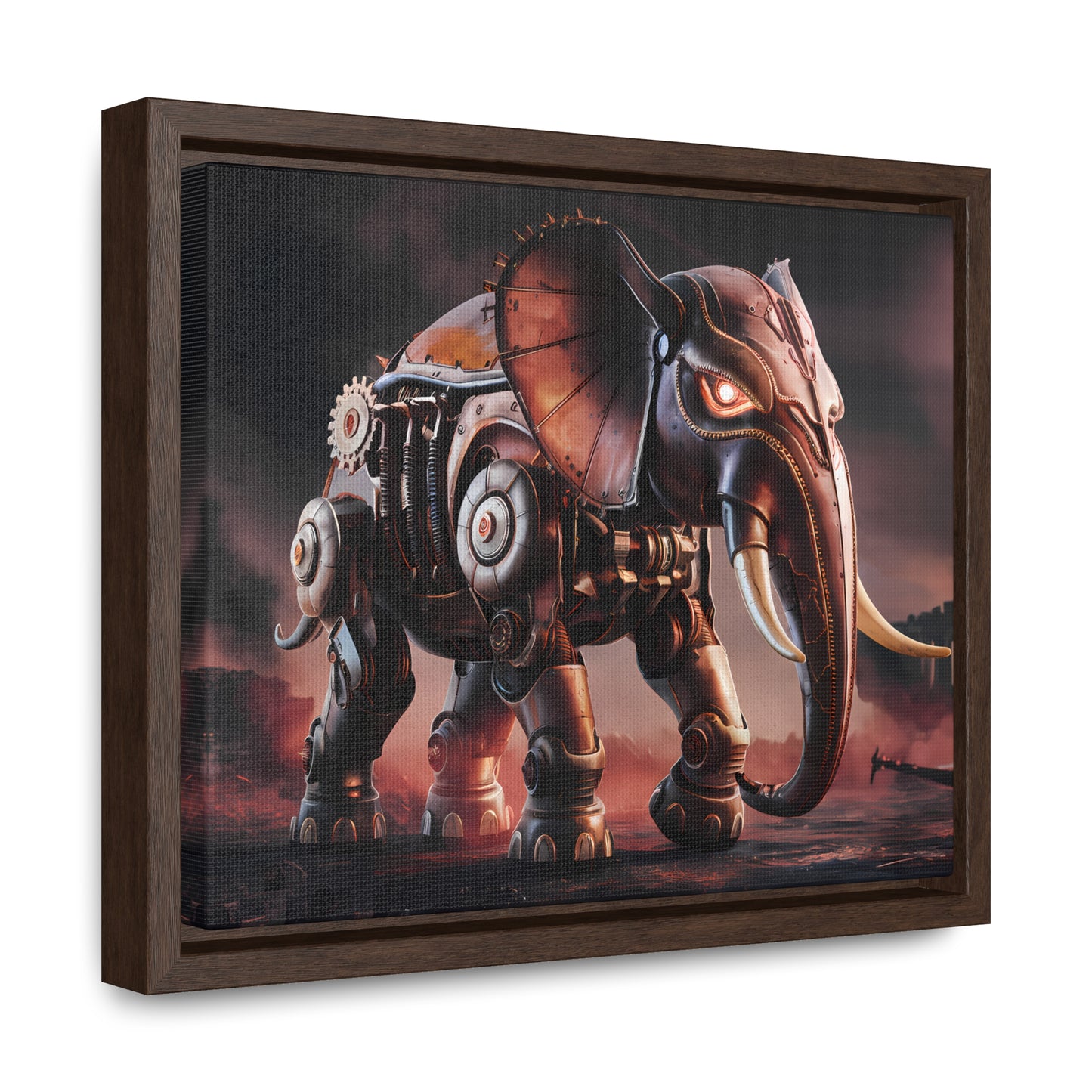 "Mechanized Titan of the Wasteland" - Gallery Canvas Wraps, Horizontal Frame