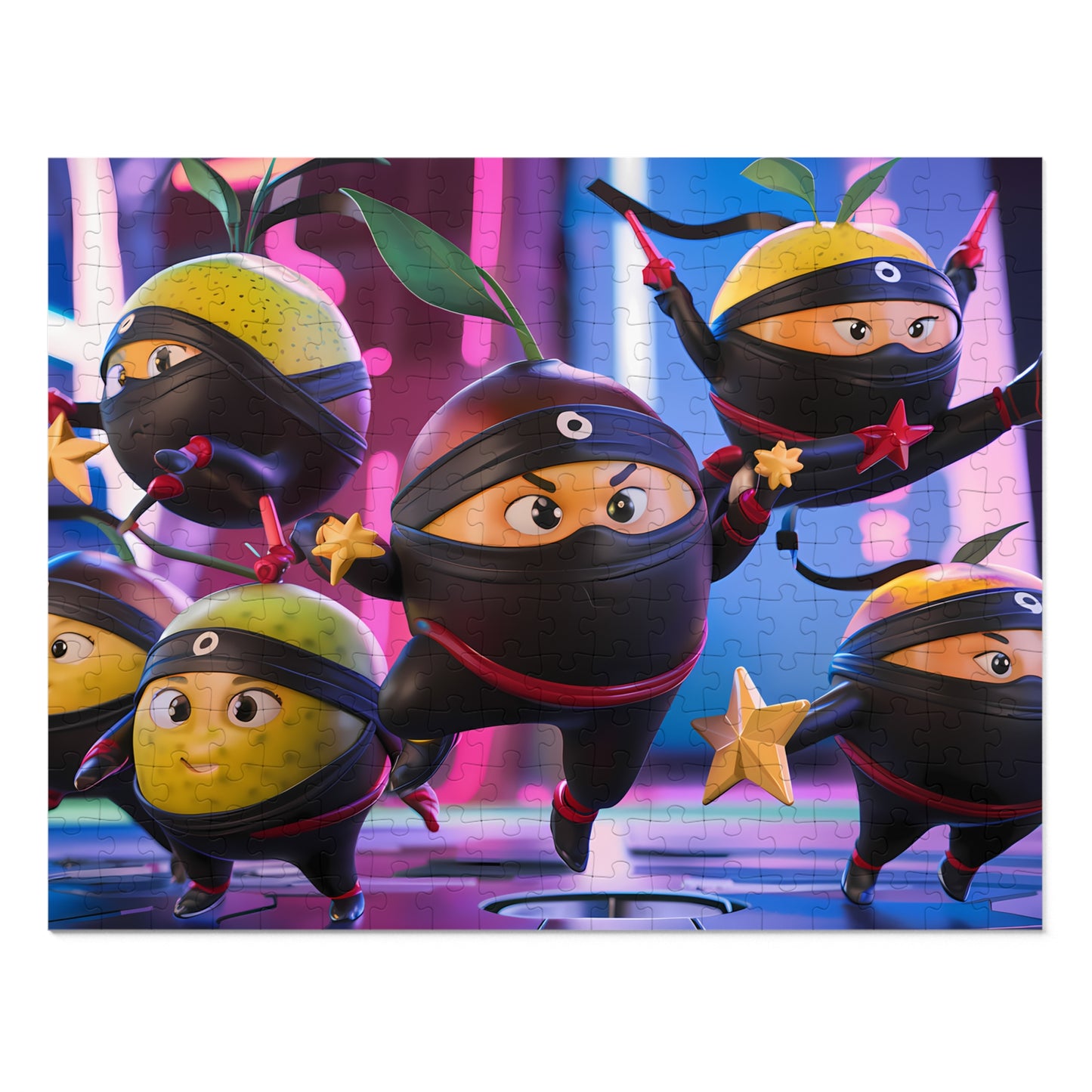 Fruity Ninja Warriors - Jigsaw Puzzle (30, 110, 252, 500,1000-Piece)