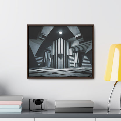 The Geometry of Shadows - Gallery Canvas Wraps, Horizontal Frame