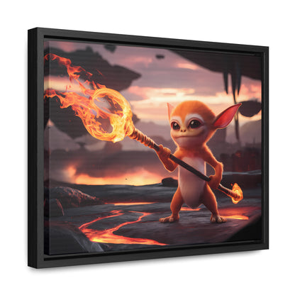 "Guardian of the Flame" - Gallery Canvas Wraps, Horizontal Frame