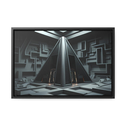 Sanctum of the Obsidian Pyramid - Gallery Canvas Wraps, Horizontal Frame