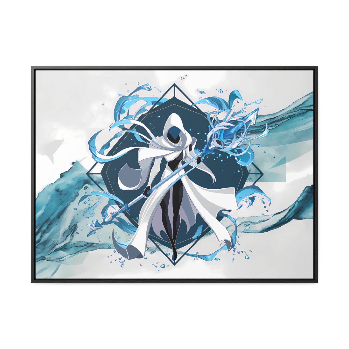 Ethereal Sentinel of the Tides - Gallery Canvas Wraps, Horizontal Frame