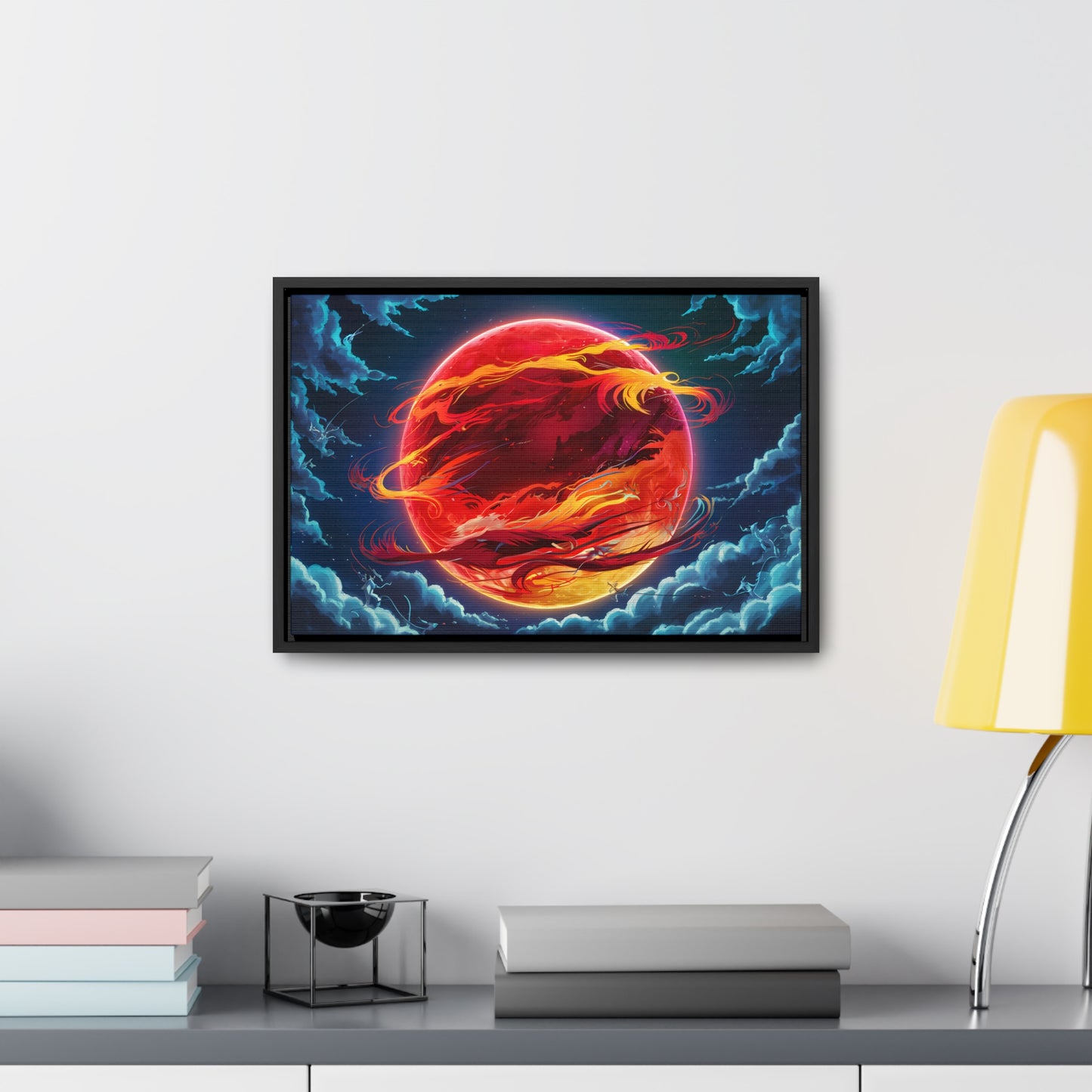 Eclipse of the Eternal Phoenix - Gallery Canvas Wraps, Horizontal Frame