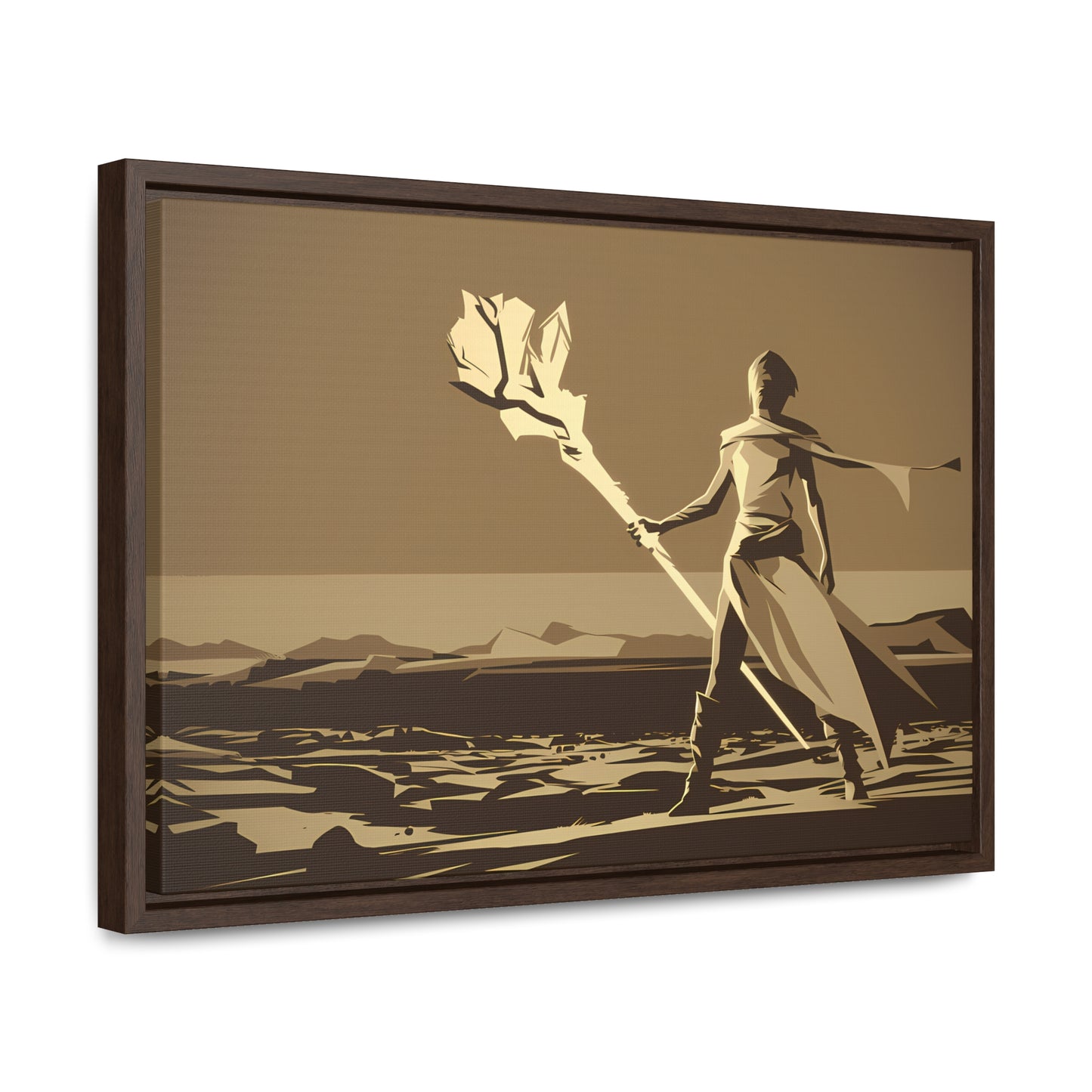 Wanderer of the Desolate Lands - Gallery Canvas Wraps, Horizontal Frame